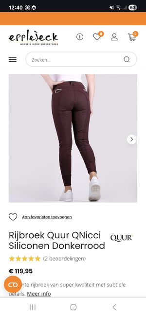 Reithose Gr. 34, Vollbesatz Silikon, Epplejeck / Quur QNicci, Marie, Breeches & Jodhpurs, Petersberg, Image 4