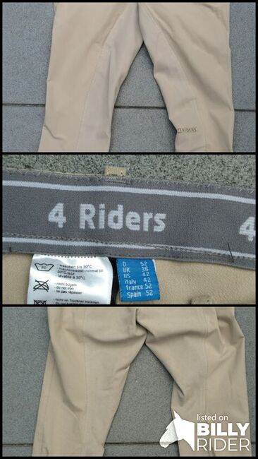 Reithose neu, 4 Riders Leo Flex, Martina , Herren-Reithosen, Bremen, Abbildung 4