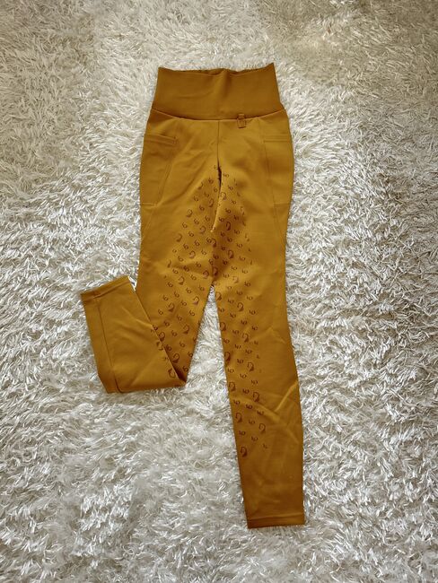 Reithose, Reitleggings XS Gold/Gelb, Senffarben Vollgrip Reithose, Lauria Garrelli, Vivien, Reithosen, Emlichheim 