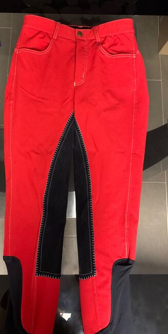 Reithose Rot Montar, Montar Rote Damenreithose/Kinderreithose Vollbesatz, Lisa Strube, Breeches & Jodhpurs, Bad Harzburg, Image 3