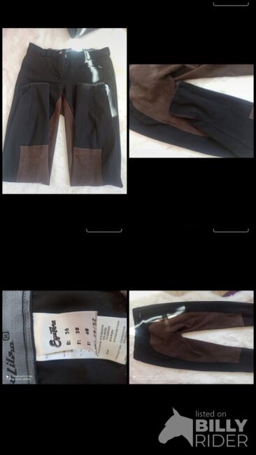 Reithose Schwarz/braun, Equilibre , Michelle, Reithosen, Krefeld , Abbildung 5