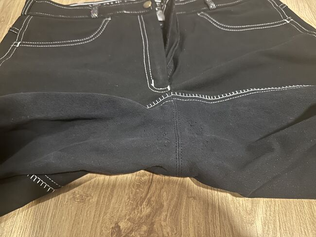 Reithose Tysons Breeches schwarz mit Glitzer Gr. 44, Tysons Breeches, Nathalie Krause, Reithosen, Hohnhorst bei Wunstorf, Abbildung 3