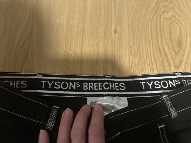 Reithose Tysons Breeches schwarz mit Glitzer Gr. 44, Tysons Breeches, Nathalie Krause, Reithosen, Hohnhorst bei Wunstorf, Abbildung 4