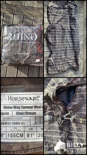RHINO Wug Turnout Medium, Horseware Rhino, Jana, Horse Blankets, Sheets & Coolers, ROSTOCK, Image 5