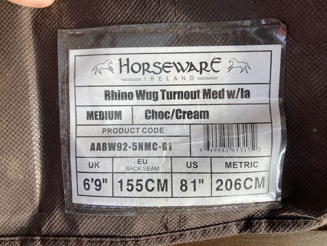 RHINO Wug Turnout Medium, Horseware Rhino, Jana, Horse Blankets, Sheets & Coolers, ROSTOCK, Image 4