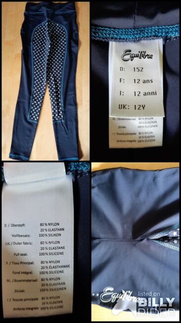 Kinder Reithose Reitleggings Equilibre Gr. 152, Equilibre Bailey, Jeanette Carstensen, Children's Breeches & Jodhpurs, Berlin, Image 6