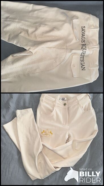 Reithose von Savage Equestrian Gr. S, Savage Equestrian Sandy, Bianca, Breeches & Jodhpurs, Bad Dürrheim, Image 3