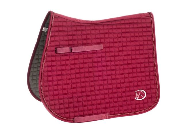 RidersChoice Baumwoll-Schabracke WB-VS Burgandy Weinrot Grau Vielseitigkeit-Full Riders Deal, RidersChoice, Anne, Dressage Pads, Wahrenholz