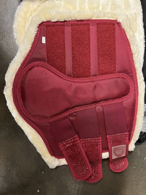 Riderschoice Gamaschen rot Glitzer neu, Riderschoice, Julia Krings, Gamaschen, Heinsberg, Abbildung 2