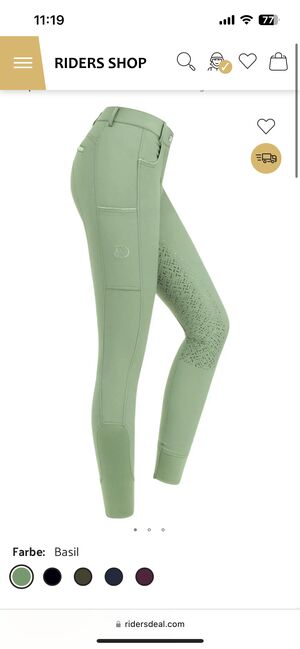 RidersChoice Reitleggings Reithose 36 Basil neuwertig, RidersChoice  Reitleggings, Tanja Hochhaus , Bryczesy, Schwarzenberg, Image 7