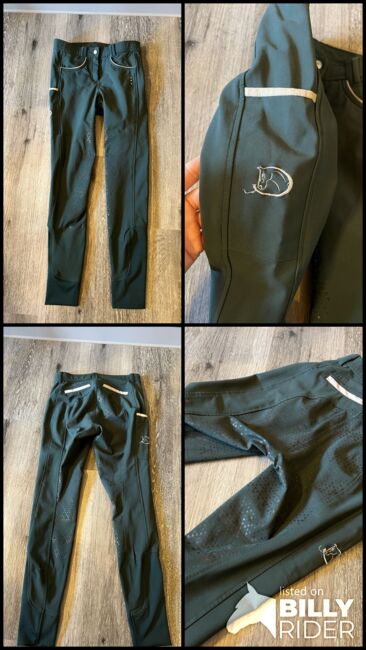 RidersChoice Reithose Silver Design Dark Green 36 neuwertig, RidersChoice  Silver Design , Tanja Hochhaus , Breeches & Jodhpurs, Schwarzenberg, Image 5