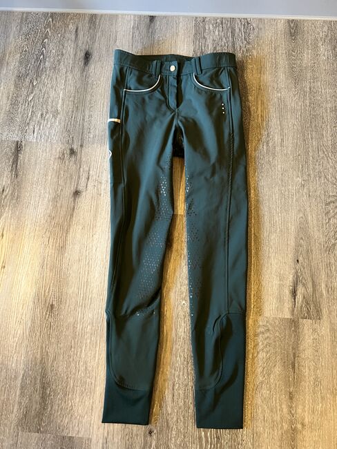 RidersChoice Reithose Silver Design Dark Green 36 neuwertig, RidersChoice  Silver Design , Tanja Hochhaus , Breeches & Jodhpurs, Schwarzenberg