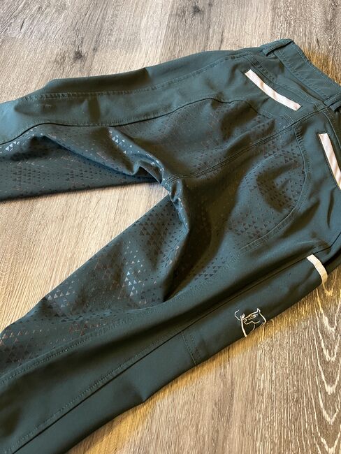 RidersChoice Reithose Silver Design Dark Green 36 neuwertig, RidersChoice  Silver Design , Tanja Hochhaus , Breeches & Jodhpurs, Schwarzenberg, Image 4