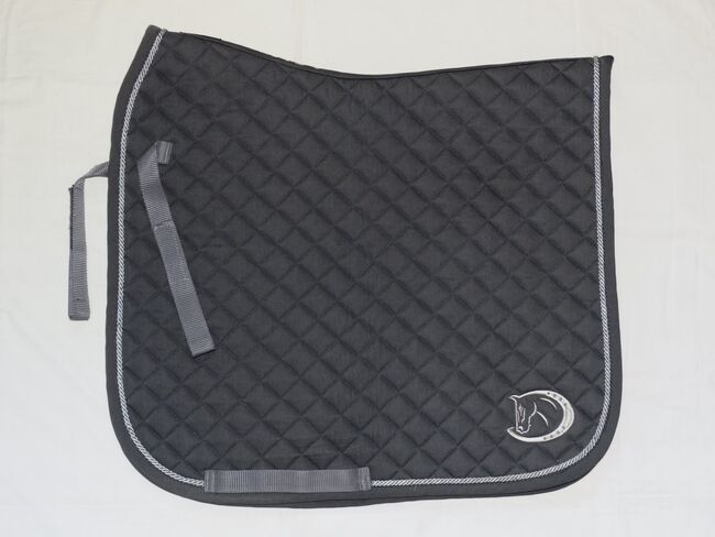 RidersChoice Welltex meets Back on Track Dressur Schabracke WB/DR Grau Dark Grey, RidersChoice meets Back on Track Welltex, Anne, Dressage Pads, Wahrenholz