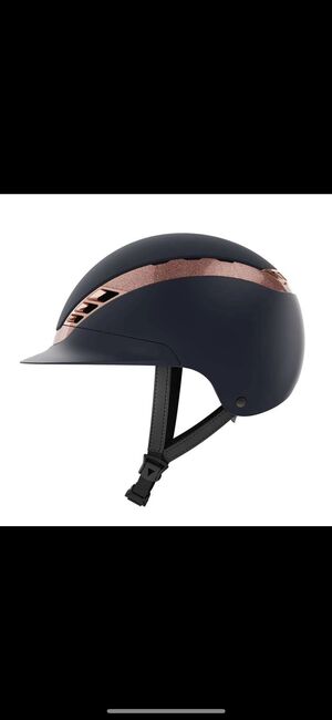 Reithelm AirLuxe Supreme, midnight blue-rosé gold, Pikeur/Abus  AirLuxe Supreme, midnight blue-rosé gold Gr.M, Andre Dittmer, Riding Helmets, Driedorf, Image 5