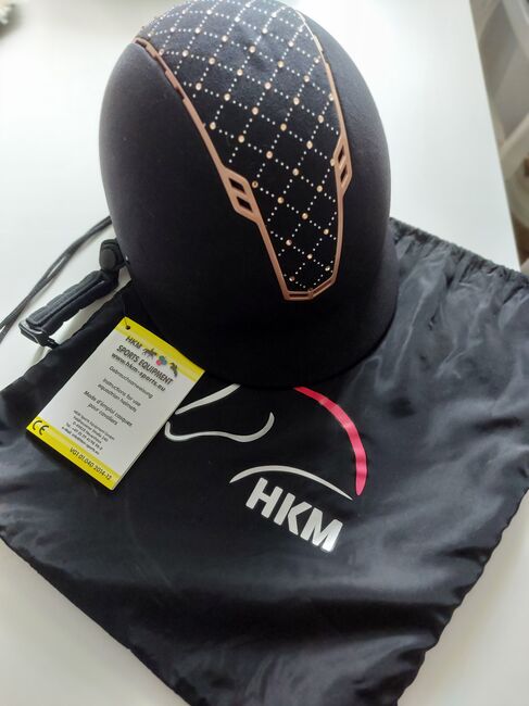 Reithelm glitzer hkm 59-61 NEU mit Eitikett, HKM, JF, Riding Helmets, Pressath