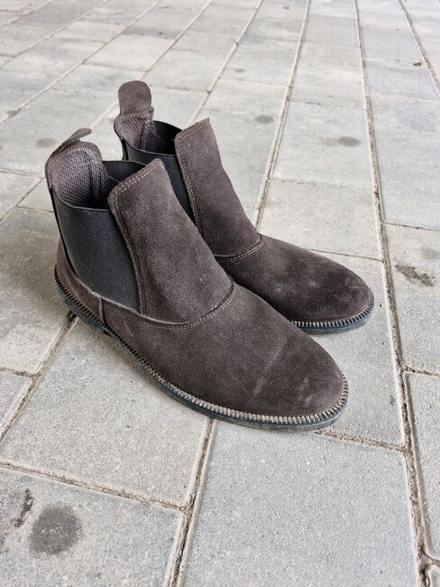 Reitstiefelette, braun, Wildlederoptik, gr. 42, Tanja Weber , Jodhpur Boots, Mauschbach