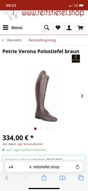 Reitstiefel Petrie Verona NEU Größe 40; 47/35, Petrie Verona, Steffi, Riding Boots, Uttenreuth