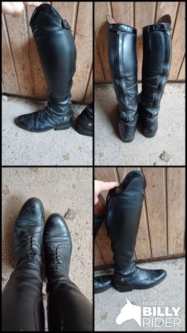 Reitstiefel Sergio Grasso schwarz mit Lack 41 (40), Sergio Grasso, Julia , Riding Boots, Gleichen, Image 6