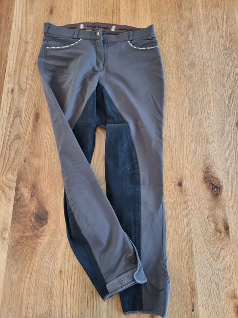 Reithose Vollbesatz Größe 42 grau, Lauria Garelli Vollbesatz Wildleder, Ulla, Breeches & Jodhpurs, Litzendorf, Image 2