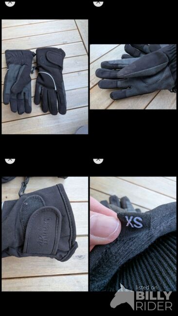 Reithandschuhe schwarz, 4Riders, Beatrice , Riding Gloves, Basel , Image 6