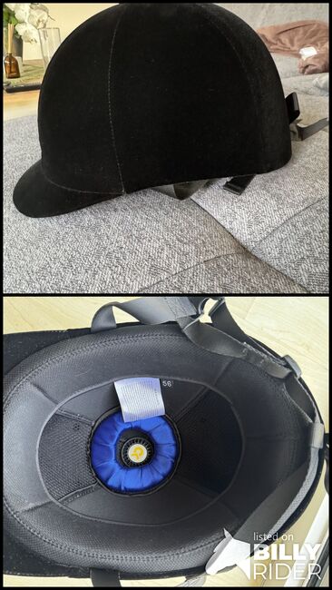 Reithelm schwarz/samt, Kerstin, Riding Helmets, Nenzing, Image 3