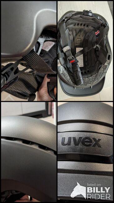 Reithelm UVEX Elexxon Black Mat 54-55 cm NEU, Uvex Elexxon Black Mat, Uta, Riding Helmets, Langerwehe, Image 10