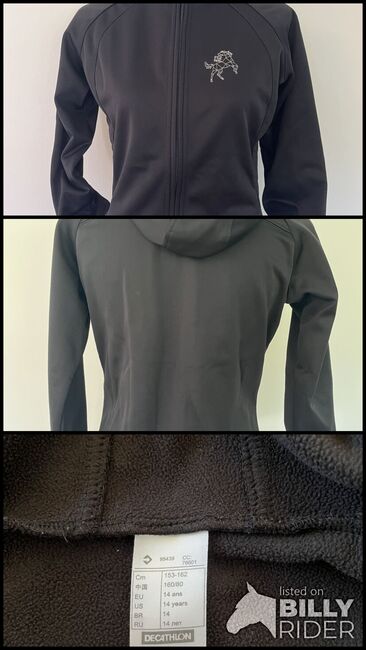 ReitJacke schwarz, softshell, Fouganza, Mara Vonderau, Children's Riding Jackets, Baden Baden, Image 4