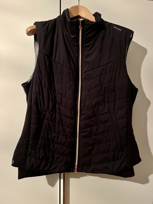 Reitweste schwarz mit rosegold, Gr. XL, Decathlon / Fouganza, Isabell, Riding Jackets, Coats & Vests, Frankfurt 
