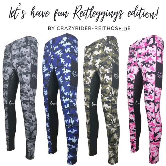 Reitleggings mit High Grip in Camouflage, Crazy rider  Camouflage, CrazyRider  (CrazyRider ), Breeches & Jodhpurs, Bayern - Triftern