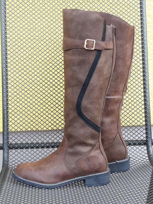 Reitstiefel Gr. 38, dunkelbraun, unbekannt, Diodora, Riding Boots, Schwandorf, Image 5