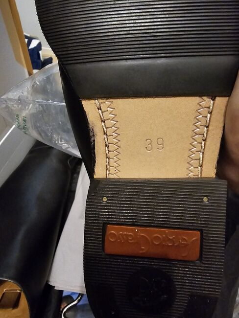 Reitstiefel schwarz gr.39, Sergio Grasso, Mara, Riding Boots, Rotkreuz, Image 6