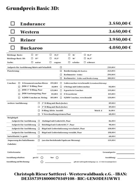 Rieser 3D Wanderreit-/Dressursattel kaum gebraucht, f. kurze Pferde, Rieser Wanderreit-/Dressursattel m. Fendern, Ute Becherer, Endurance Saddle, Monsheim, Image 7