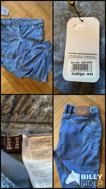 Reithose Blau gemustert, HKM Laura Garelli, Marina, Breeches & Jodhpurs, Remscheid, Image 5