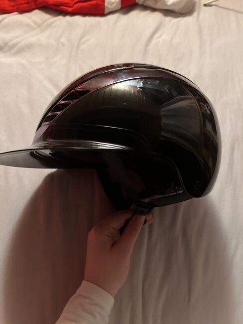 Reithelm AirLuxe Chrome Longvizor, Shiny Black, Abus pikeur  AirLuxe Chrome Longvizor, Monique, Riding Helmets, Cordast , Image 12