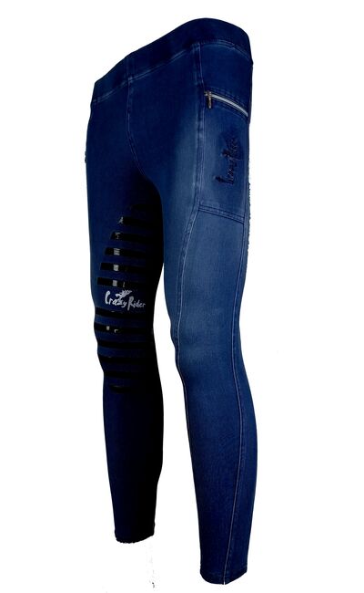 Reitleggings "Denim" mit High Grip, Crazy rider  Denim, CrazyRider  (CrazyRider ), Breeches & Jodhpurs, Bayern - Triftern, Image 2