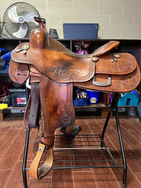 Robert Teskey Reining Saddle, Robert Teskey , Alannah Harkins , Western Saddle, Prosper 