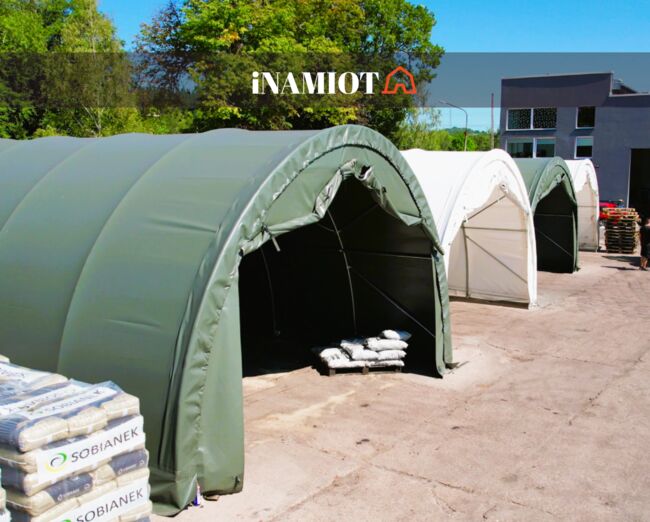 Robuste Rundbogenhalle 6x6 m 202012P  ideal zur Lagerung von Heu, Stroh, Futtermitteln, Getreide, Karol, Horse Shelters & Tents, Wrocław