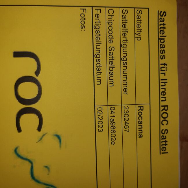 ROC Sattel Rocanna, ROC Rocanna, Julie, Wanderreitsattel, Linau, Abbildung 2
