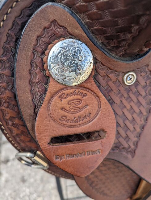 Rocking R  bear-trap Barrel Saddle, Rocking R Saddlery  Randall Black, Alyssa , Western Saddle, Plymouth, Image 12