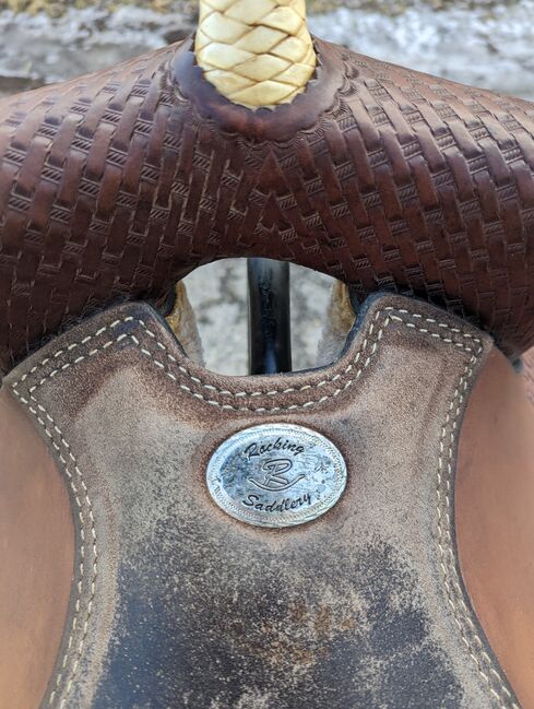 Rocking R  bear-trap Barrel Saddle, Rocking R Saddlery  Randall Black, Alyssa , Western Saddle, Plymouth, Image 13