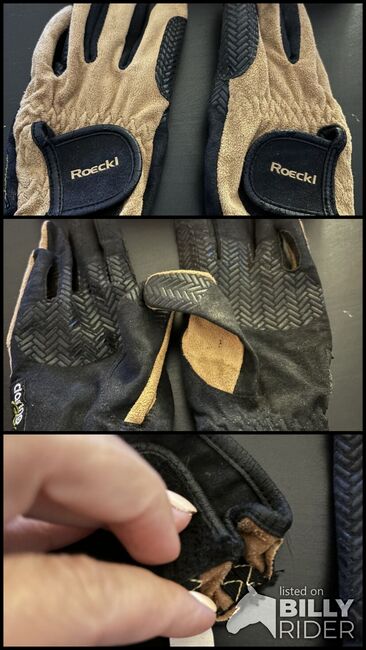 Roeckl Reithandschuhe, roeckel clarino Grip, carmen , Riding Gloves, Mettmann , Image 4