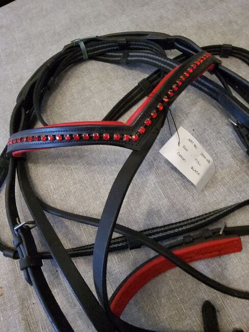 Rote Trense Zaum Zaumzeug Pferd WB Full, bolle, Bridles & Headstalls, Eußenheim