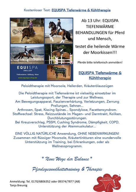 Reiterflohmarkt, Equispa Tiefenwärme Test!, Reitverein Mönchberg, Flea markets, warehouse sales, fairs & Co., Mönchberg, Image 3