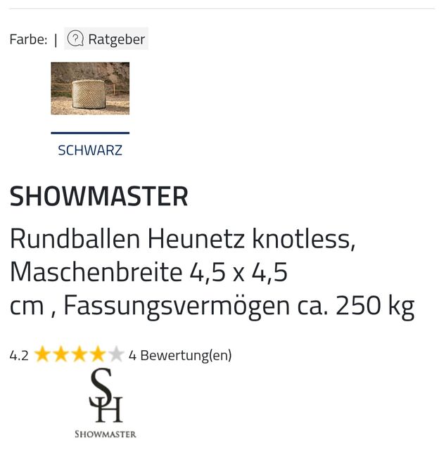 Rundballennetz, Showmaster, Beuck, Heunetze, Säcke & Raufen, Denkendorf