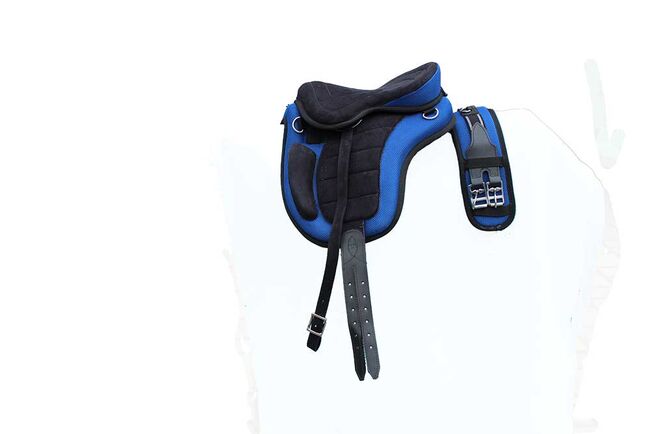 Sattel BRAMA-WEST baumlos 18“ “Safety“ Blau, Brama West Sattel BRAMA-WEST baumlos 18“ “Safety“ Blau, Brama West (Brama West Agrahandel), Treeless Saddle, Treuenbrietzen