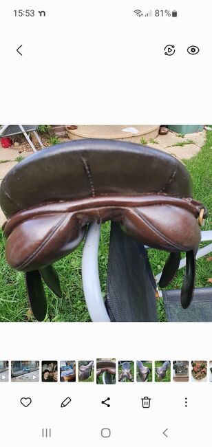 Saddle in brown leather, GFS, Karen Petza, Vielseitigkeitssattel (VS), Tottington, Bury, Abbildung 3