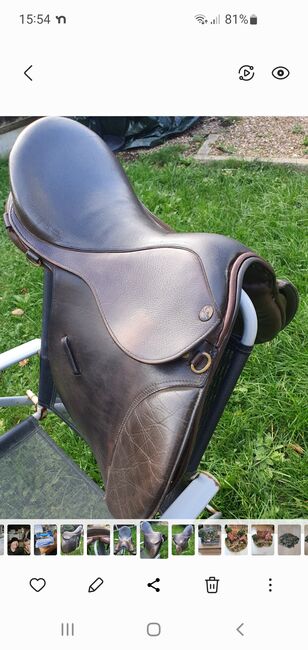 Saddle in brown leather, GFS, Karen Petza, Vielseitigkeitssattel (VS), Tottington, Bury, Abbildung 4