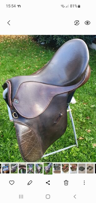 Saddle in brown leather, GFS, Karen Petza, Vielseitigkeitssattel (VS), Tottington, Bury, Abbildung 5