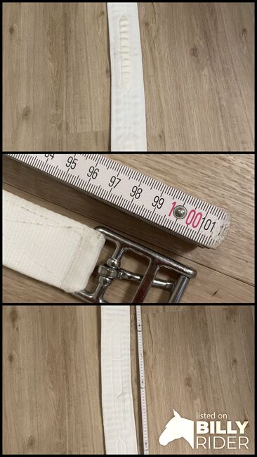 Sattelgurt Langgurt 100cm weiß, Melissa, Girths & Cinches, Neumünster, Image 4